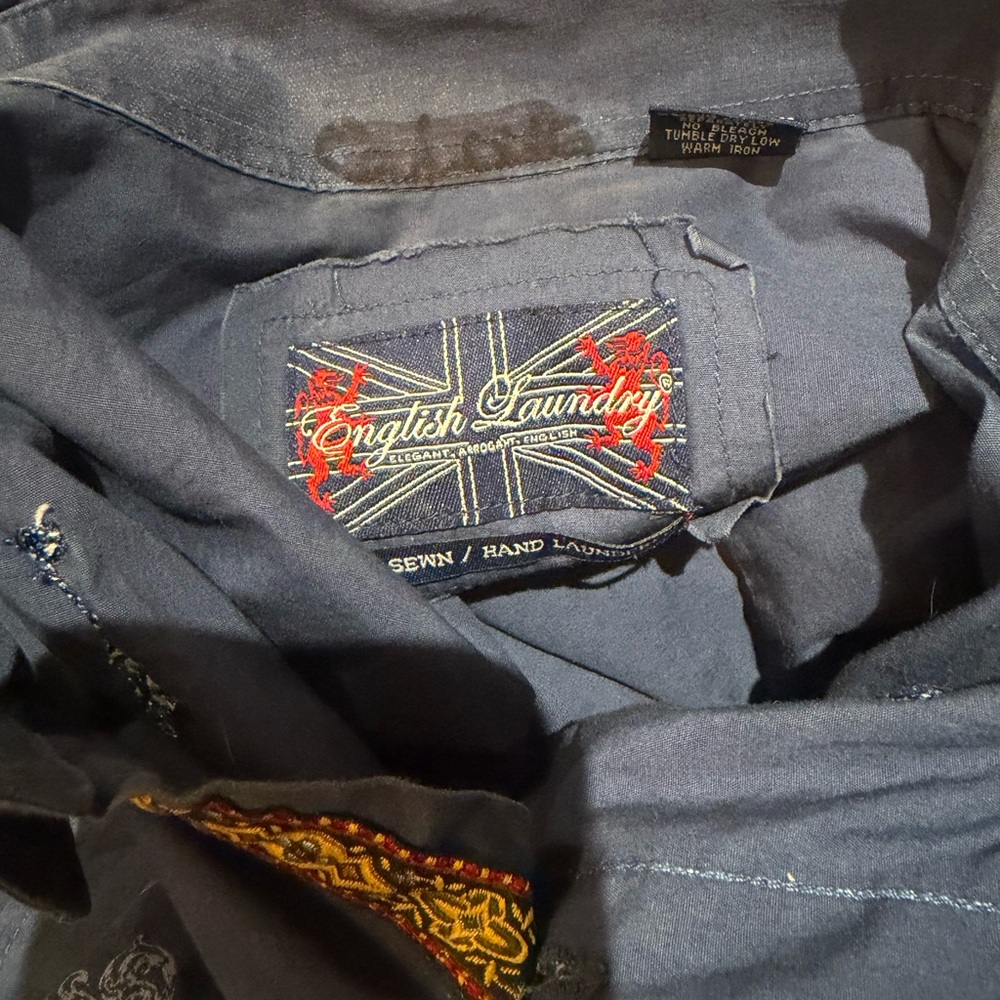 English Laundry Long Sleeve Button Down Shirt Size Medium - Picture 9 of 9